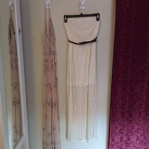 F21 Strapless Maxi Dress